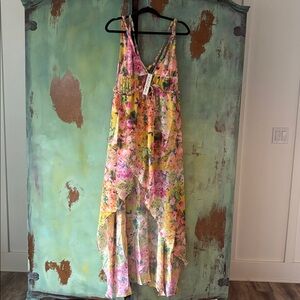 For Love And Lemons Multicolor Floral Maxi Dress